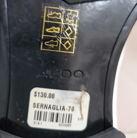 NWT ALDO MEN OXFORD SHOES LACE-UP WHITE LEATHER SHOES ( SIZE 9.5) - Picture 7 of 7